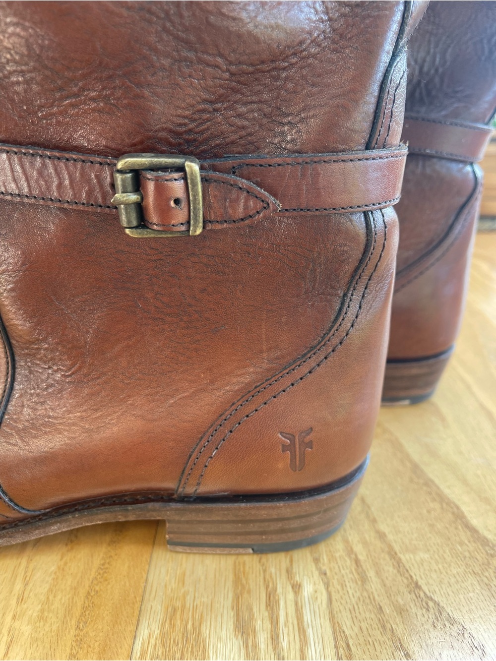 Frye Leather Knee-High Heeled Boots - Picture 10 of 16